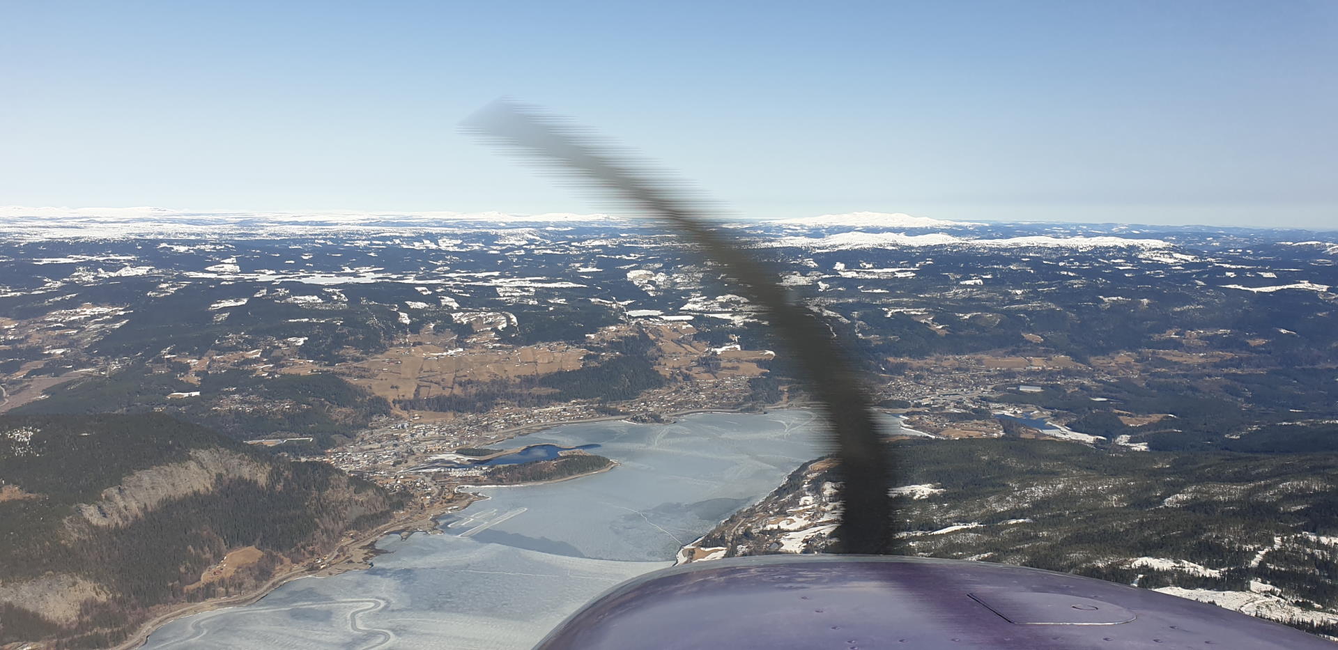 På vei over Fagernes