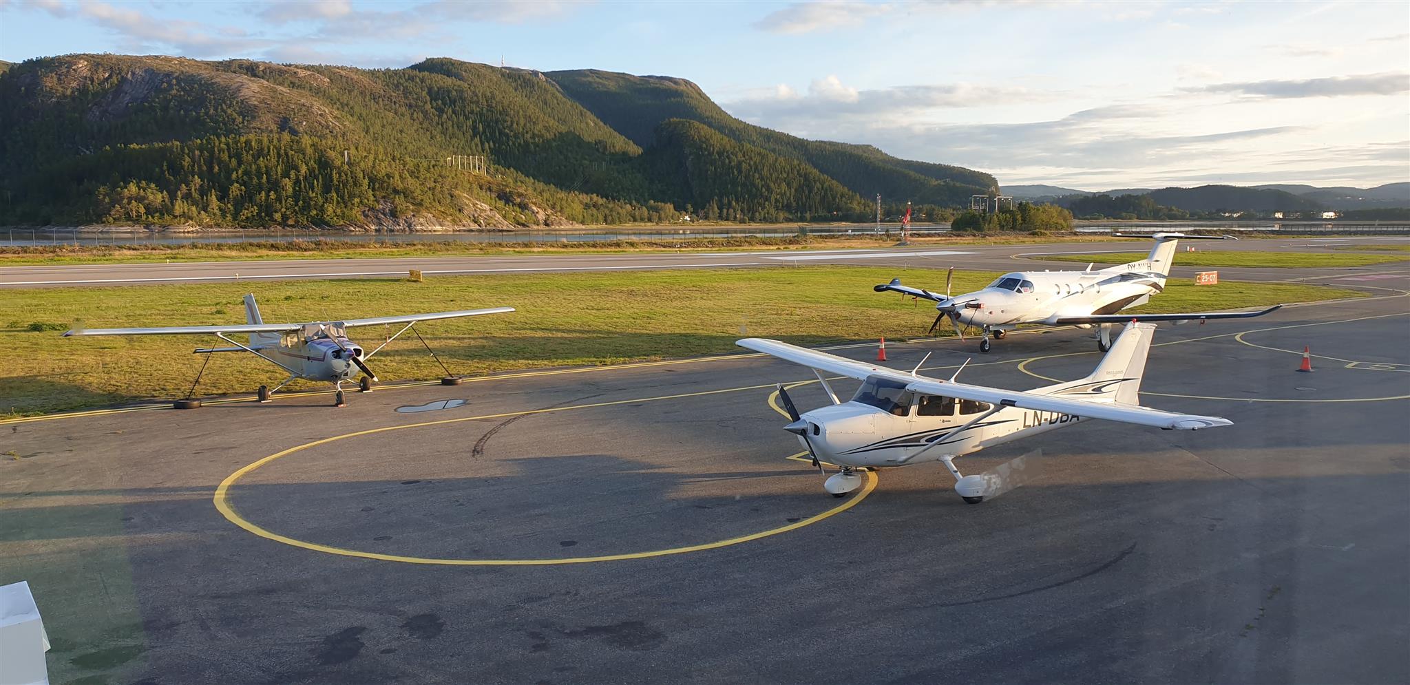 Utsikt fra klubbhuset i Namsos